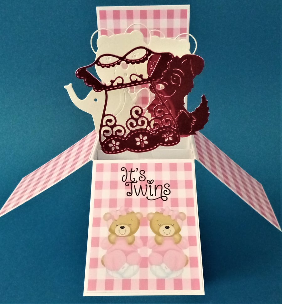 Twin Baby Girl's Card