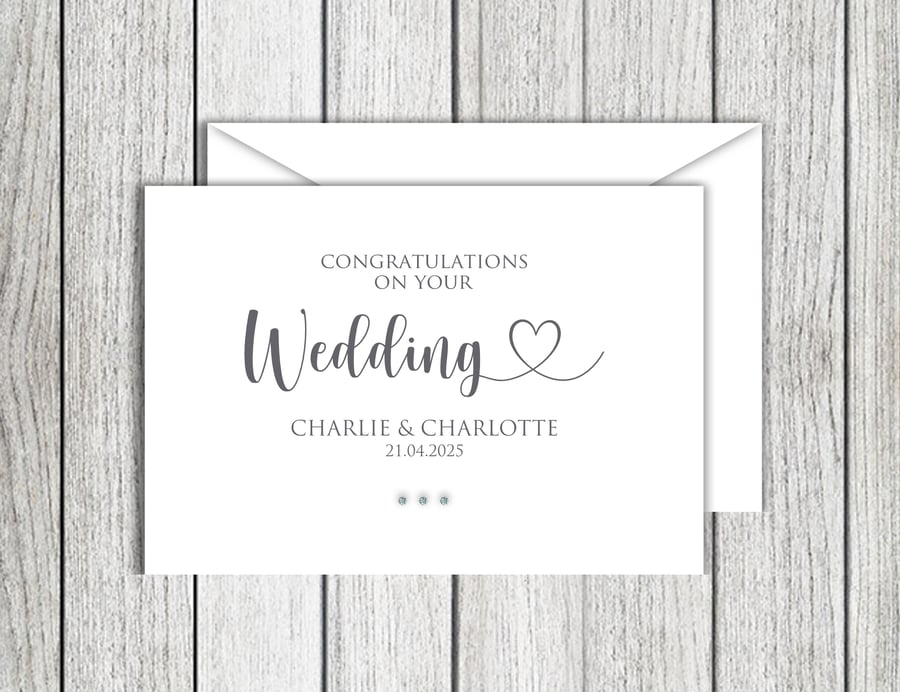 Congratulations On Your Wedding Card