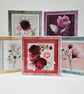 Set of 5 Floral Any Occasion Greeting Cards - All Occasion Greeting Cards Set