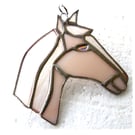 Horse Suncatcher Stained Glass Horsehead Palomino 