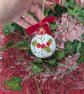 Holly Berry hand-painted Christmas ceramic bauble - Image 7