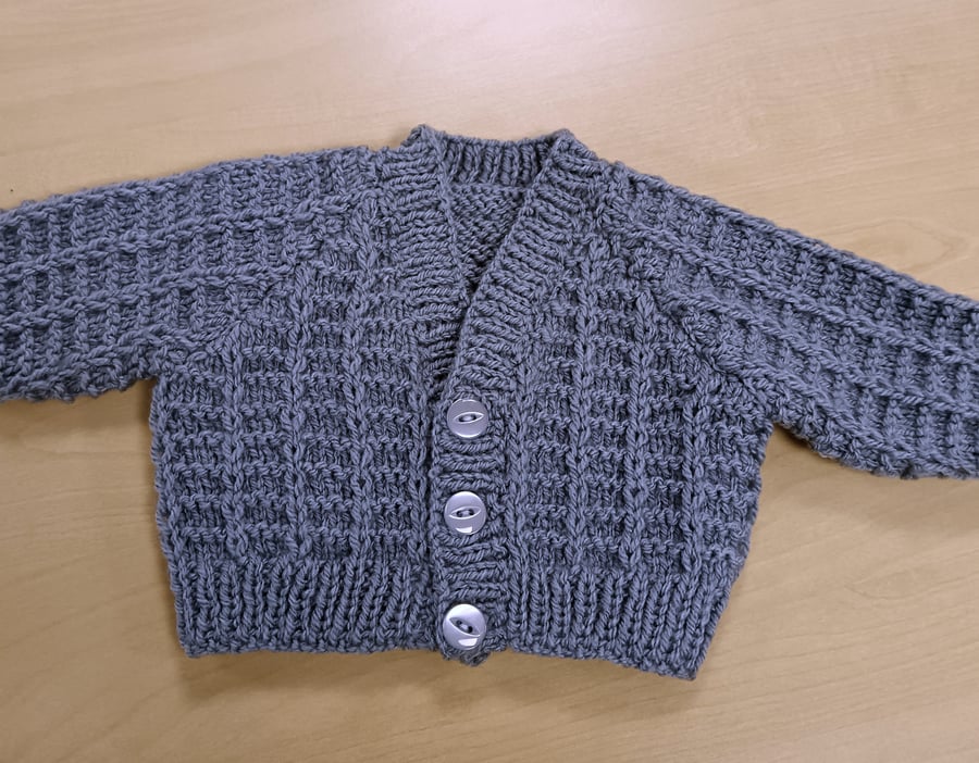 New Hand Knitted Baby Cardigan - NewBorn