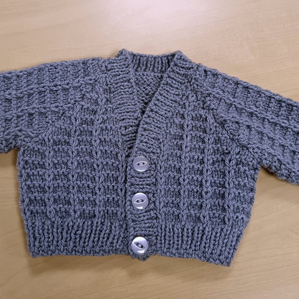 New Hand Knitted Baby Cardigan - NewBorn