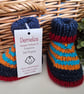 Designer Baby Booties Hand Knitted 0-3 months size  - Image 5