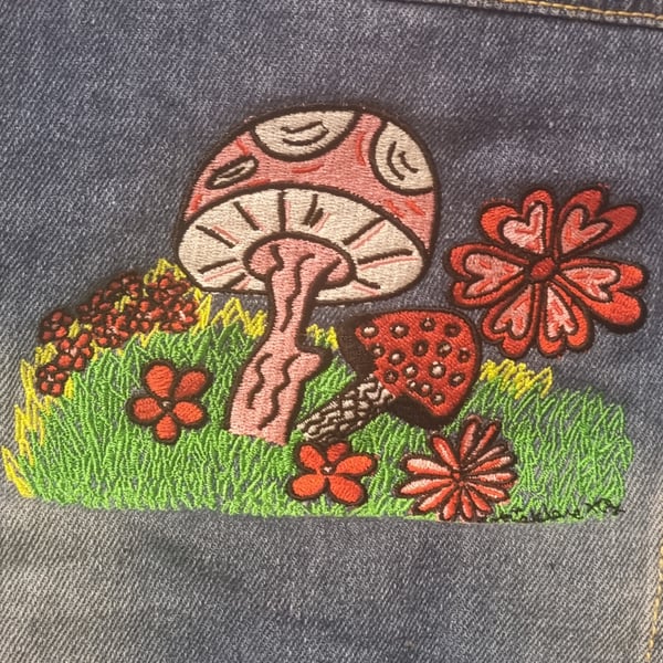 Unique designed embrioded childrens denim sizes 1-2