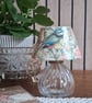 Glass Lamp Tealight Holder Roses Bird - Image 3