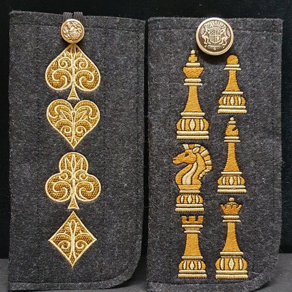 The Chess and Cards Glasses Case