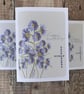 September Birth Flower Card, Aster, Birthday Card, Floral Greeting Cards, Botani - Image 1