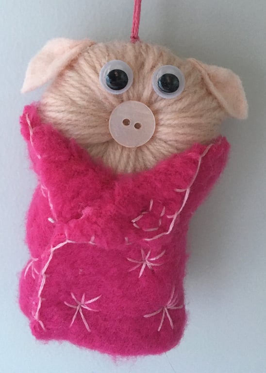 Pigs In Blankets Decoration - Pink