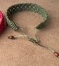 Celtic design macrame unisex adjustable bracelet  - Image 2
