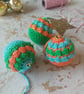 Crochet Christmas Bauble Decoration Set of 3