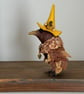 Witchy Brown Bird Spun Cotton Art Doll - Image 4