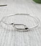 Sterling Silver Bangle with Adjustable fit up to 19.5cms - Image 7