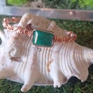 Copper Emerald Bangle