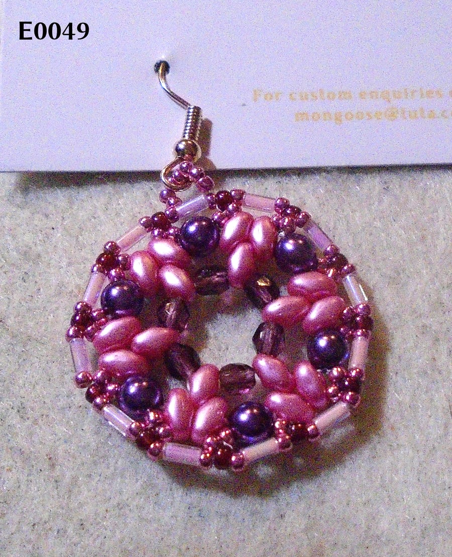 1920s-style bead earrings (customisable)