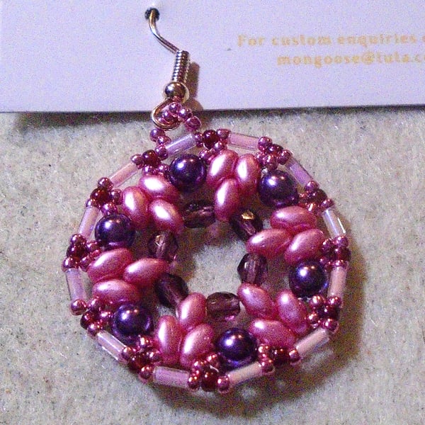 1920s-style bead earrings (customisable)