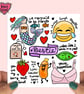 Bestie card for your best friend or bff with lots of puns and cute illustrations - Image 4