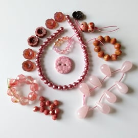 Beautiful Bundle of Beads - Inspiration Pack in Vintage Pink