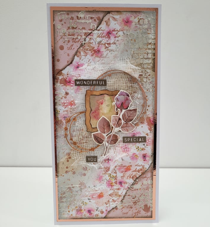 Mixed Media Art Collage Card - Any Occasion