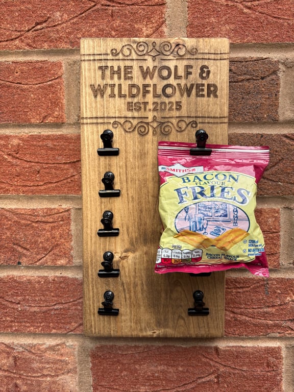 Personalised Bar snacks holder, snack board, Barware for homebar pub bar Mancave