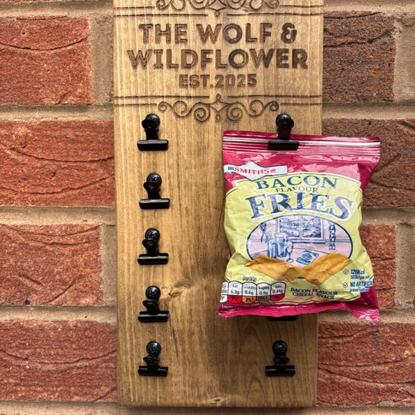 Personalised Bar snacks holder, snack board, Barware for homebar pub bar Mancave