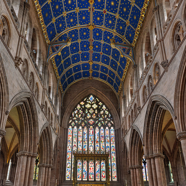 Carlisle Cathedral East window portrait print
