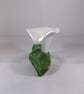 Ceramic Hand Painted White Flower Calla Lily Tea Light Candle Holder Decoration. - Image 4