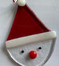 Fused Glass Santa Christmas Tree Decoration - Image 2