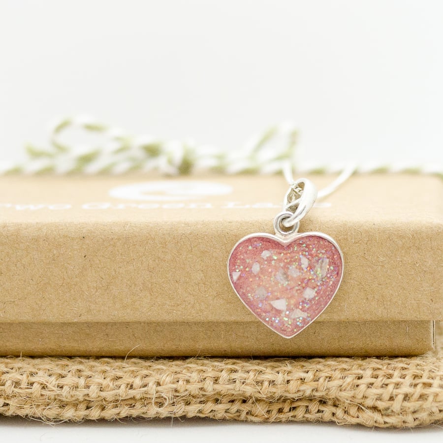 Ashes Medium Heart Necklace