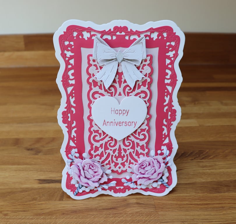 Bouquet of Roses Flowers and bows.