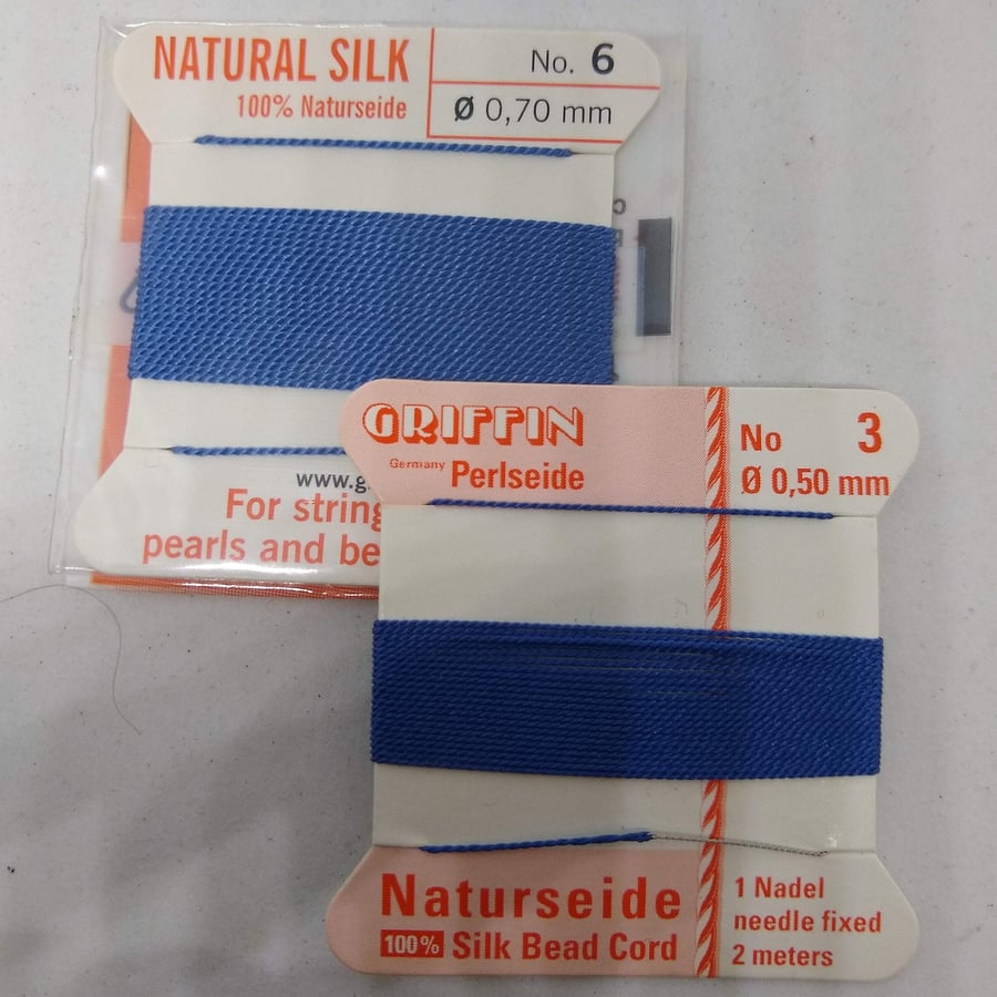 Griffin Bead Cord Natural Silk Thread 0.50mm 5-49