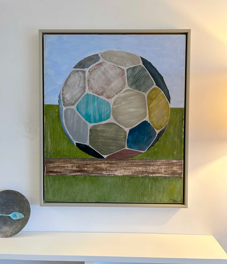 Original Painting "Old Football" by Peter Taylor