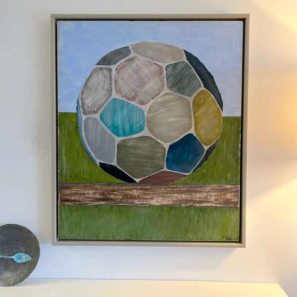 Original Painting "Old Football" by Peter Taylor