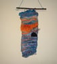 Felted wall hanging – Ailsa Craig at sunset