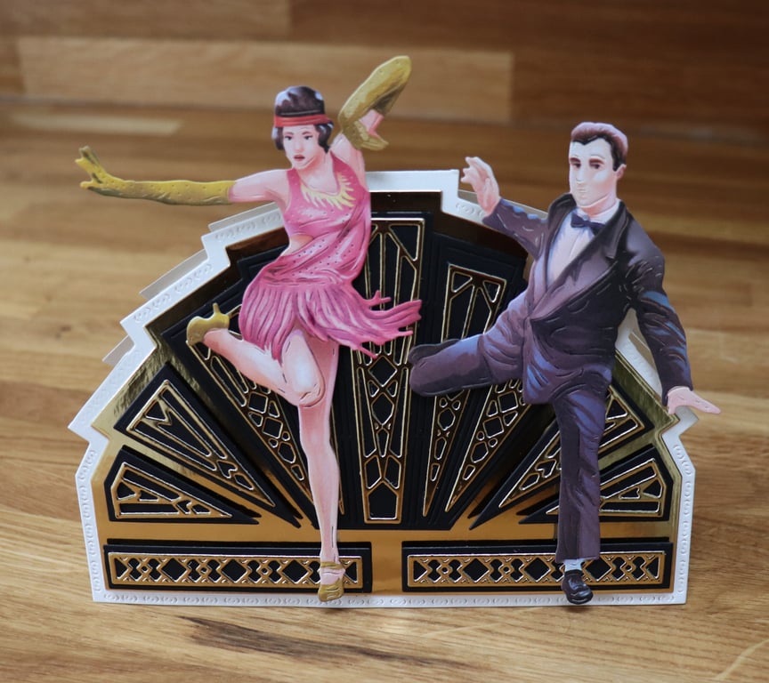 Art Deco Dancing couple in the swing 