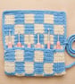 Handmade Checkerboard Crochet Hook Roll Pouch Storage Organiser for Crocheters - Image 6