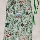 Winter in the country Christmas gift bag