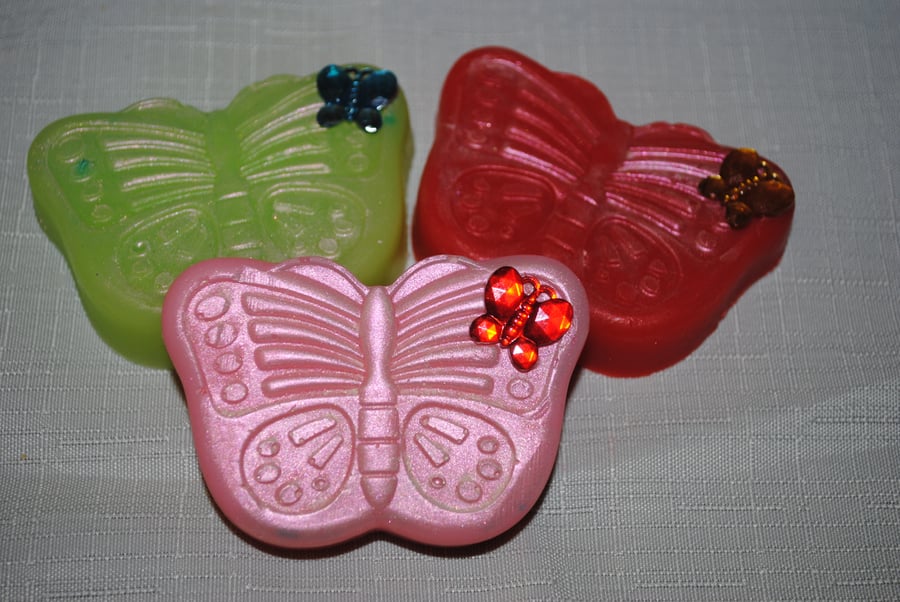 butterfly shaped soap 