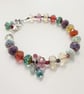 Moonflower Bracelet with Hand Wrapped Charms - Image 7