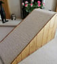 40cm H x 80xm L Wood Clad Pet Ramp with Grey Carpet - Image 2