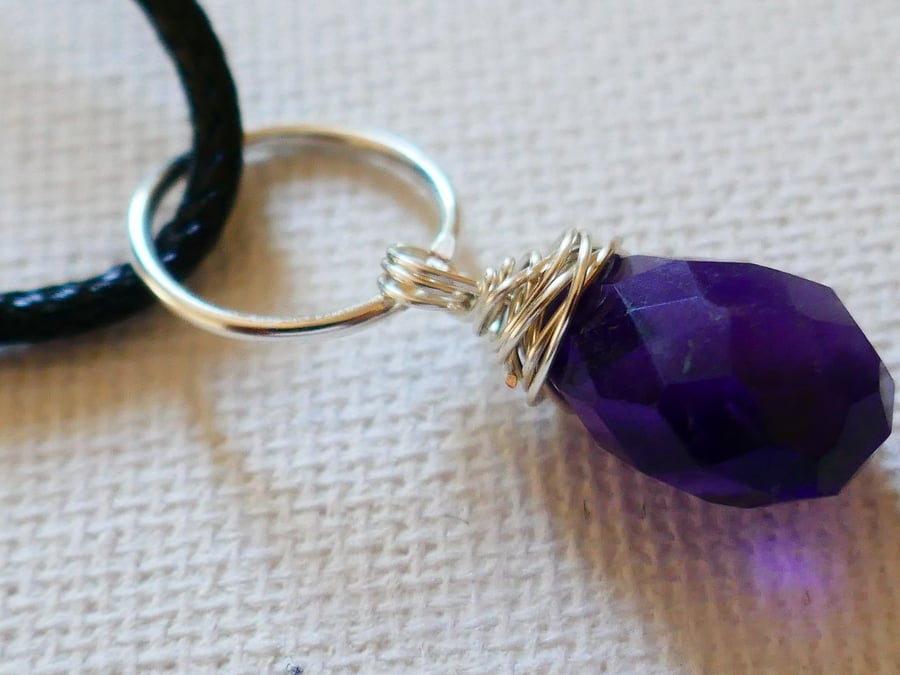 Amethyst Drop Pendant