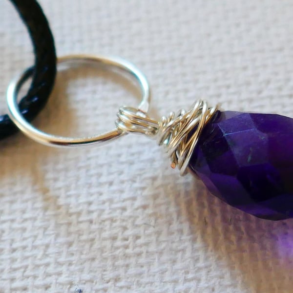 Amethyst Drop Pendant