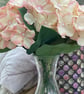 Peachy pink hydrangea flower stem - Image 5