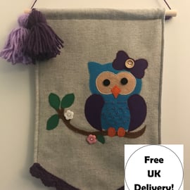 Owl Wall Hanging Sewing Kit