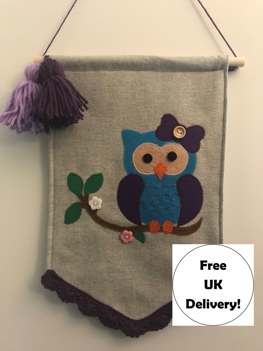 Owl Wall Hanging Sewing Kit