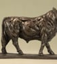 Walking Bull Animal Statue Small Bronze Ornament Bronze Resin Sculpture Bull - Image 5