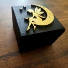 Celestial Golden Fairy mini trinket, jewellery or keepsafe box