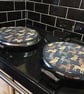 Labrador Chocolate Brown Dog Aga Hob Lid Mat Pad Hat Round Cover - Image 3
