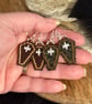 Gothic inspired Halloween coffin earrings - Image 6
