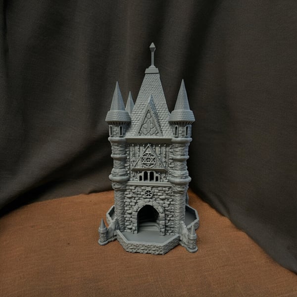 Cleric Dice Tower Dungeons & Dragons DND Tabletop Gaming Accessory 3d Printed